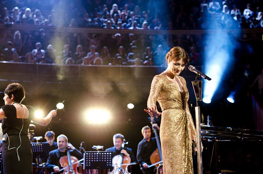 An artist performing at the Royal Albert Hall during Teenage Cancer Trust Week
